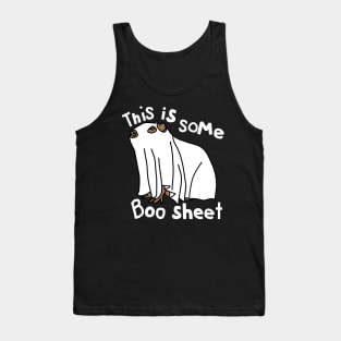 This is Some Boo Sheet Halloween Capybara Tank Top